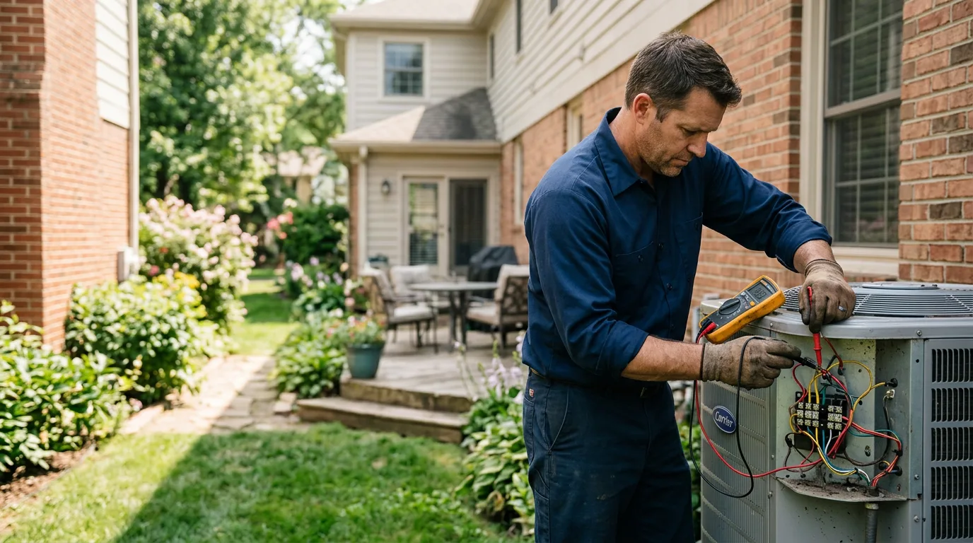 HVAC technician working near Pelham, NC